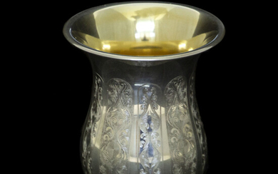 Sterling Silver Kiddush Cup, Judaica.