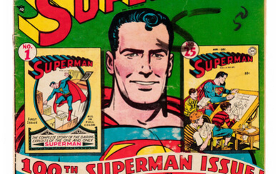 Superman #100 (DC, 1955) Condition: GD+. Milestone issue. Origin...