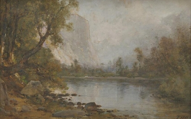 THOMAS HILL, (American, 1829-1908), Echo Lake and El