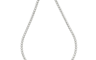 TIFFANY & CO.: A PLATINUM AND DIAMOND NECKLACE