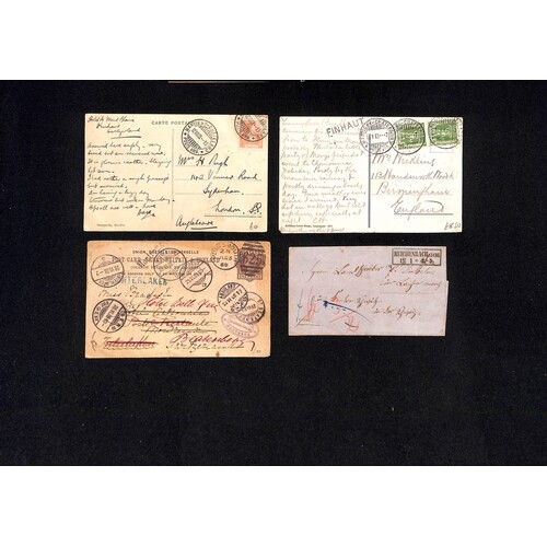 T.P.Os / Lake Mail. 1864-1939 Covers and cards with various ...