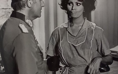 Tazio Secchiaroli - Sofia Loren sul set del film