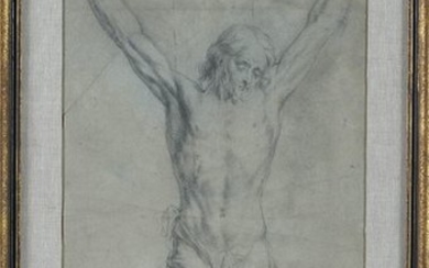 "The Crucifixion" pencil lead glued to paper. According...