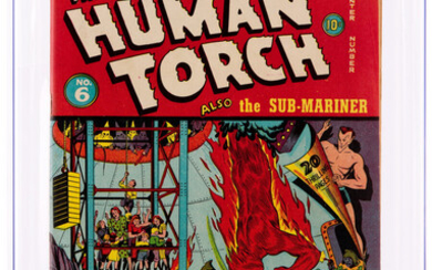 The Human Torch #6 (Timely, 1941) CGC VF 8.0...