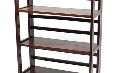 Three shelf folding bookcase, 94cm H x 71cm W x 27cm D