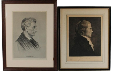 Two Albert Rosenthal Portrait Prints of Men