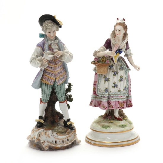 Two German 19th/20th century porcelain figurines. (2)