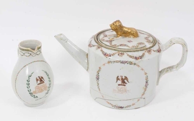 Two pieces of Chinese armorial porcelain