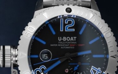 U-Boat - Sommerso Diver Blue Steel Bracelet - 9014/MT - Men - Brand New