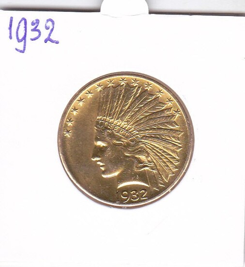 United States - 10 Dollars 1932 Indian Head - Gold