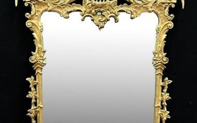 VINTAGE ITALIAN CHINESE CHIPPENDALE GILT MIRROR