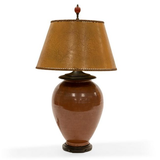Vintage Art Pottery Lamp