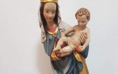 Virgin and child - Wood - 20th century
