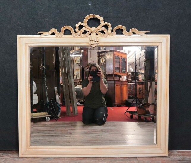 Wall mirror - Louis XVI Style - Lacquered wood - First half 20th century