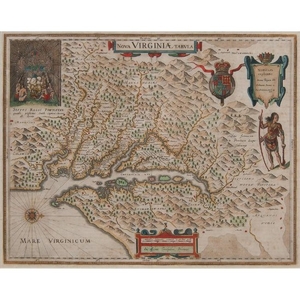 Willem Janszoon Blaeu (Dutch, 1571-1638) Nova Virginiae