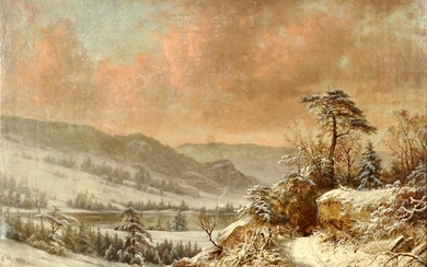 William Mason Brown Winter Landscape Painting