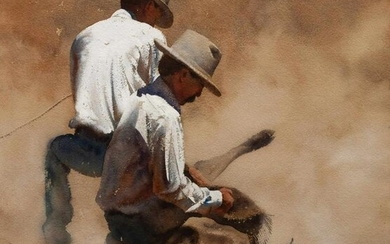 William Matthews (American, b. 1949) Two Cowboys
