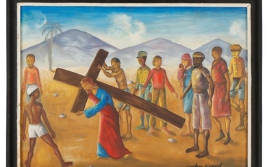 Wilson Bigaud (Haitian, 1931-2010) Christ Carrying the Cross