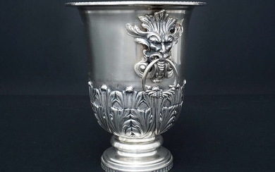 Wine cooler, Ice Bucket (1) - .800 silver - Italy - Mid 20th century
