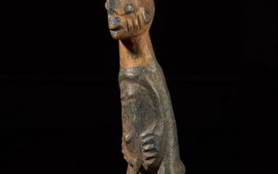 Wooden standing Polychromed Figure, Cameroon