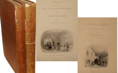 וויליאם הנרי ברטלט – שני ספרי מסע בירושלים, עם איורים...