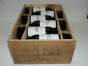 12 Btles Château Rauzan Ségla 1995 2ème GCC Margau…