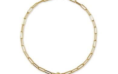 14k Gold & Diamond Initial "I" Link Bracelet