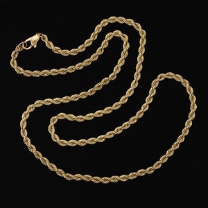 14k Yellow Gold Twist Rope Chain