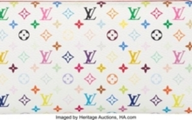 16064: Louis Vuitton White Monogram Multicolore Insolit