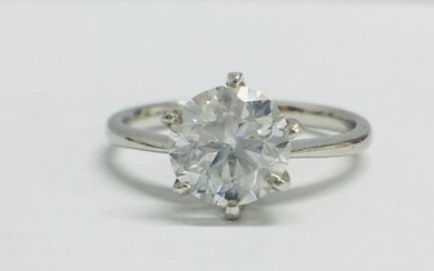 1.60ct Diamond Solitaire Ring,1.60ct brilliant cut G colour,si2...