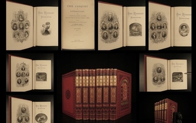 1876 BEAUTIFUL Casquet of Literature Wordsworth Irving