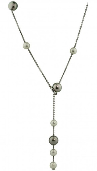 18K Gold and Cultured Pearl Necklace, Mikimoto