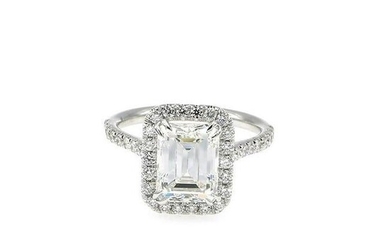 18K White Gold 2.98ct GIA Diamond Engagement Ring