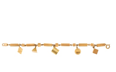 18kt yellow gold Geometric bracelet