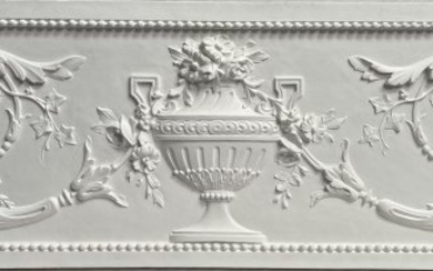 18th CENTURY STYLE RECTANGLE SHAPED WALL RELIEF MADE OF FRENCH PLASTER