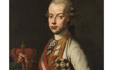 18th Century school Portrait of Leopold II Habsburg-Lorraine oil on canvas 78x65 cm. framed (slight defects)