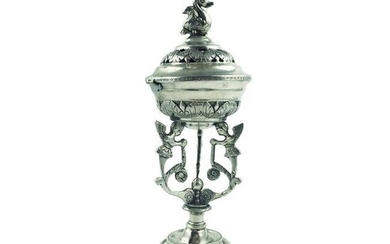 18th century Hispano-American silver incensory