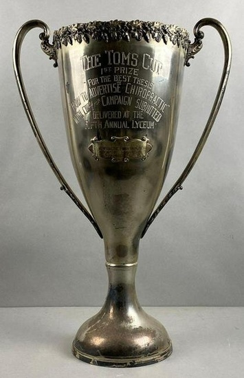 1918 The Palmer School of Chiropractic The Toms Cup 1st Prize Trophy