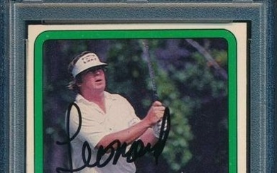 1981 DONRUSS PGA Leonard Thompson #25 Card Signed PSA/DNA 176053