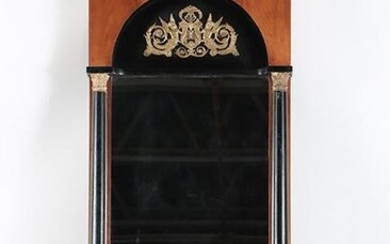 19TH C CONTINENTAL BRONZE MOUNTED GILTWOOD MIRROR