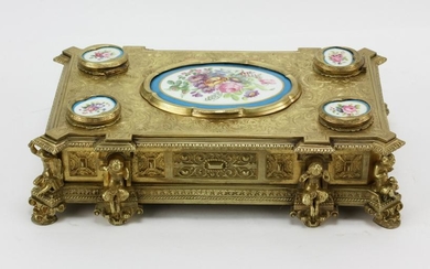 19thC French Sevres Writing Box