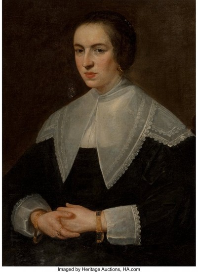 21064: Dutch School (17th Century) Portrait of a Woman