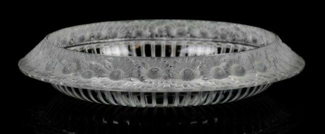 LALIQUE MARGUERITE FROSTED CRYSTAL BOWL