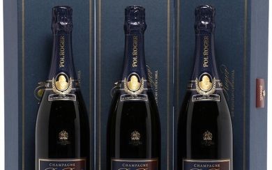 3 bts. Champagne “Cuvée Sir Winston Churchill”, Pol Roger 2008 A (hf/in)....