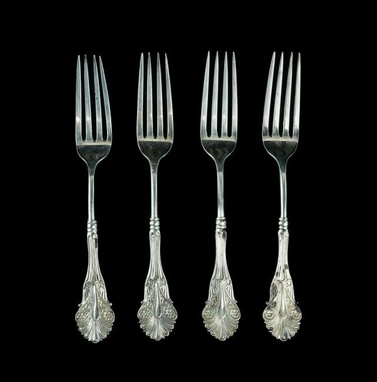 4 Geo. Schiebler Corinthian Dinner Forks