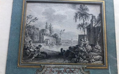 OZANNE Nicolas Marie (1728 1811) : « Scène galante…