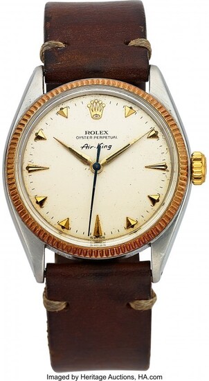 54164: Rolex, Vintage Steel And Gold Oyster Perpetual A