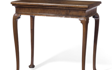 AN ENGLISH WALNUT CENTER TABLE, PARTS 18TH CENTURY AND LATER