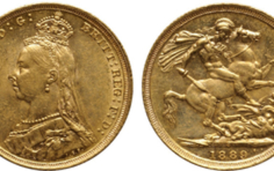 Australia, Victoria, Sovereign, 1889-S, Jubilee Head, MS62 PCGS
