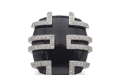BLACK JADE AND DIAMOND RING, ‘LE BAISER DU DRAGON’ | CARTIER